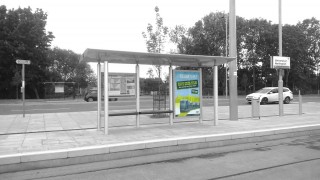6-sheet tram stop advertising Nottingham