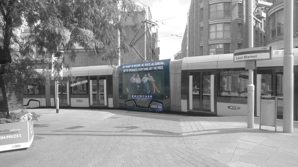 Tram Super Square Advertising Nottingham