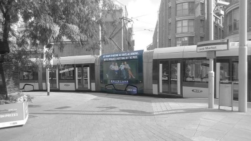 Tram Super Square Advertising Nottingham