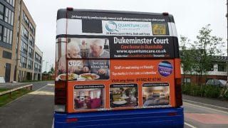 Quantum Care Bus Advertising