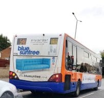 Outdoor Advertising in Leicester Blue Suntree