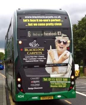Bus advertising in Nottingham